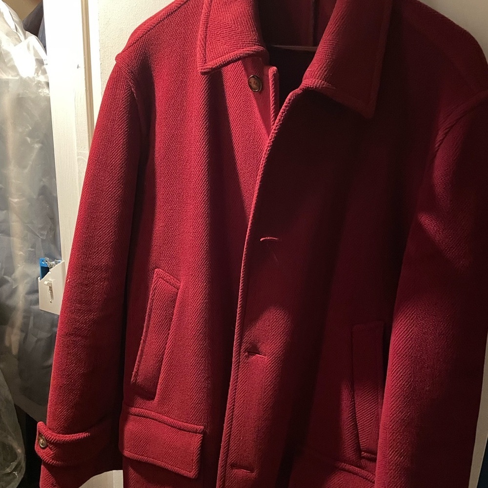 Cantarelli burgundy winter over coat